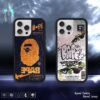 Bape-SIA iPhone 16 15 14 Pro Max Case A Bathing Ape Cover Coque