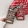 Autumn Winter Warm iPhone 16 15 Pro Max Case Cute Bear Designer Phone Case for iPhone Protective Cover