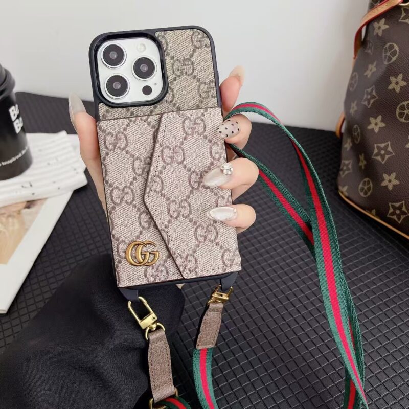 Gucci Leather iPhone 16 Pro Max Case
