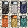 Luxury Goyard-Paris iPhone 17 Pro Max Magnetic Case Cover with Bracket – iPhone 16 Pro Max Designer Protective Phone Case