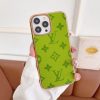 Green Louis-Vuitton iPhone 16 Pro Max Leather Case LV – iPhone 15 Pro Max Cover