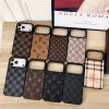 Louis Vuitton iPhone 17 Pro Max Leather Case LV iPhone 16 15 14