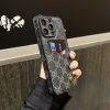 Gucci iPhone 15 Pro Max Case with Card Holder GG Real Leather Case
