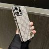 Gucci iPhone 16 Pro Max Case with Card Holder GG Real Leather Case