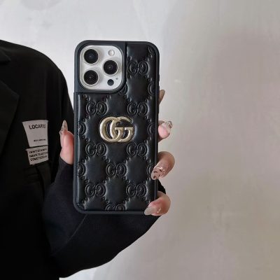 Gucci iPhone 16 Pro Max Leather Phone Case