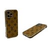 Louis-Vuitton iPhone 16 Plus Leather Case LV iPhone 15 Pro Max Case