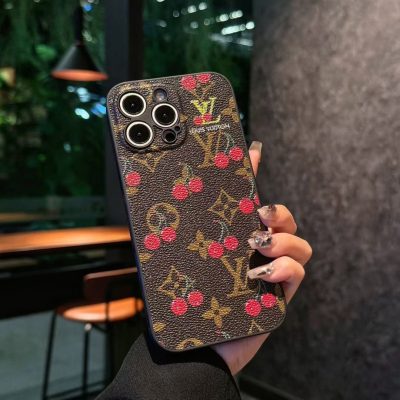 Louis-Vuitton iPhone 17 Pro Max Leather Case LV Cover – iPhone 16 Pro Max / iPhone 15 Pro Max Luxury Leather Phone Case
