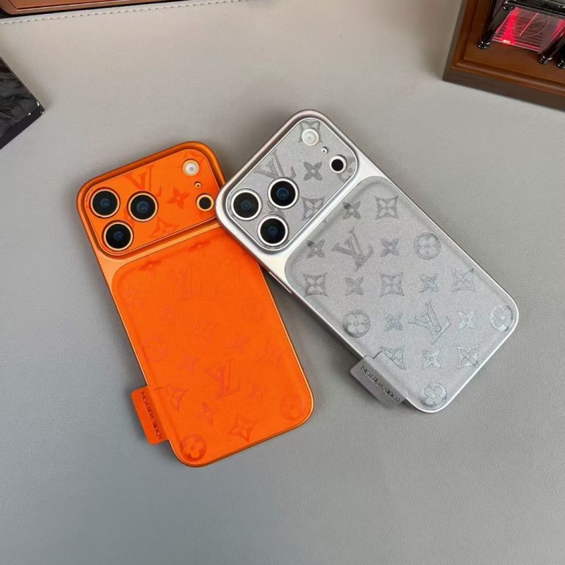 Louis-Vuitton iPhone 17 Pro Max Leather Case with Card Holder