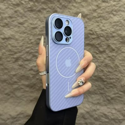 Apple Logo iPhone 17 Air Case with MagSafe – iPhone 17 Pro Max / iPhone 16 15 Pro Max Frosted Glass Phone Case Cover