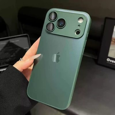 Green Apple Logo iPhone 17 Air Case – iPhone 17 Pro Max / 16 Pro Max Phone Case Cover, Apple Logo Designer Protective Case