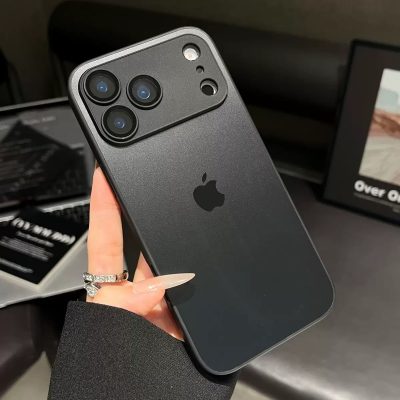 Black Apple Logo iPhone 17 Air & iPhone 17 Pro Max Case – Apple Logo iPhone 16 Pro Max Case Cover, Slim Designer iPhone Case