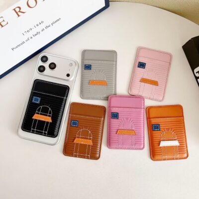 Leather Wallet iPhone 17 Pro Max Case with Card Holder Wallet – MagSafe Leather Card Wallet Case, Multi-Color Leather Purse Cover for iPhone 16 Pro Max