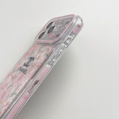 Pink Flower Chanel iPhone Case – Luxury Floral Phone Cover for iPhone 15, 16 & 17, Pro & Pro Max
