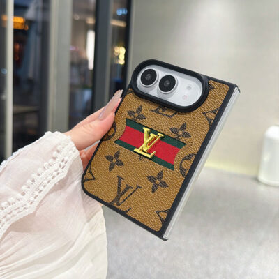 LV iPhone Duo Leather Case Louis Vuitton iPhone 18 Pro Max Phone Cases – Luxury Leather Phone Cover
