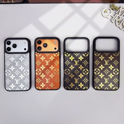 LV iPhone 17 Pro Max Case – Louis Vuitton Style Luxury Phone Cover for iPhone 14, 15, 16 & 17 Pro Max