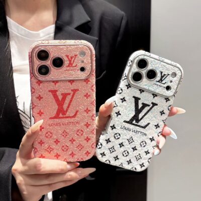 Louis Vuitton iPhone 17 Pro Max Case – Luxury LV Designer Phone Cover for iPhone 14, 15, 16 & 17 Pro Max, Pink, White & Blue