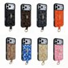Coach iPhone 17 Pro Max & iPhone 18 Pro Max Leather Case with Card Holder and Handle Support – Luxury Designer Phone Cover