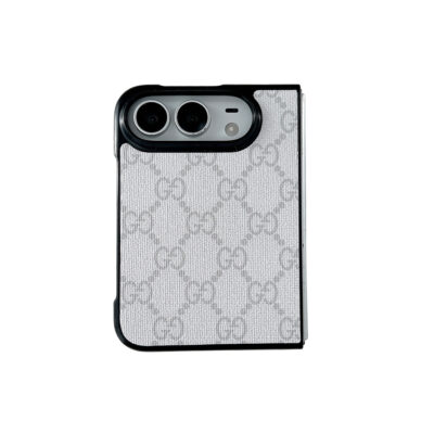 GG iPhone Duo Leather Case Gucci iPhone 18 Pro Max Phone Case – Luxury Designer Leather Cover