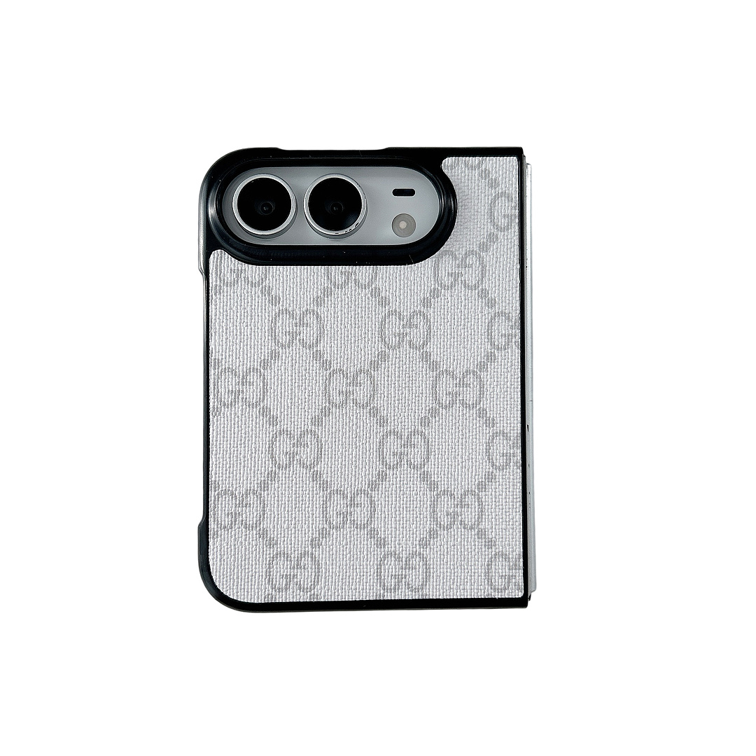GG iPhone Duo Leather Case Gucci iPhone 18 Pro Max Phone Case – Luxury Designer Leather Cover