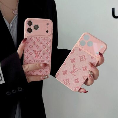 Pink Louis Vuitton-Style iPhone Case – Luxury Designer-Inspired Phone Cover for iPhone 17 Pro Max, 17 Pro, 16 Pro Max, 15 Pro Max, 14 Pro Max and iPhone 13 Series
