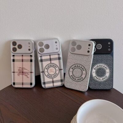 Burberry England iPhone 17 Pro Max Case – Luxury Designer-Style Phone Cover for iPhone 17 Pro, 16 Pro Max, 15 Pro Max, 14 Pro Max and iPhone 13 Series